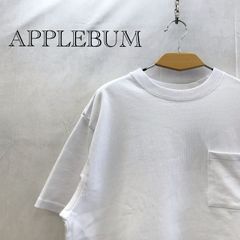 APPLEBUM アップルバム Tシャツ L ホワイト 白 無地 半袖 メンズ