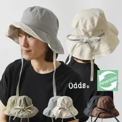 【新品】【odds オッズ】 SUNNY HAT '25 / サニーハット (od251-0405)<br>レディース 春 夏 帽子 リバーシブル 2way 紫外線対策 日よけ 綿
