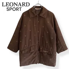 LEONARD SPORT/レオナール/マフラー風衿ニットジャケットカーディガン:42/オフ白系yj225 レオナール（コート・ジャケット｜レディースファッション