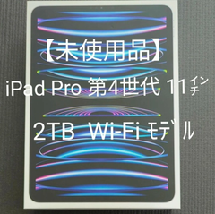【新品未使用】iPadPro 11インチ 第4世代 WiFi 2TB シルバー M2