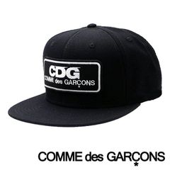 コムデギャルソン COMME des GARCONS CDG キャップ CDG LOGO PATCH CAP 帽子 深め ロゴ ワンポイント ブラック おしゃれ ブランド メンズ レディース