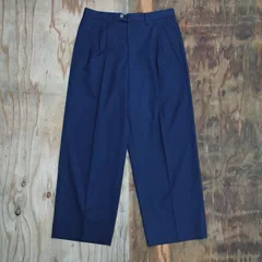 TRUSSARDI SPORT トラサルディ スポーツ 2タック スラックス パンツ ネイビー センタープレス VINTAGE 古着 MG125のサムネイル