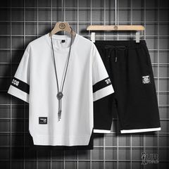 ジャージ 上下セット メンズ セットアップ スポーツウェア Ｔシャツ ショートパンツ トレーニングウェア ルームウェア 涼しい 半袖 薄手 xzdsslv