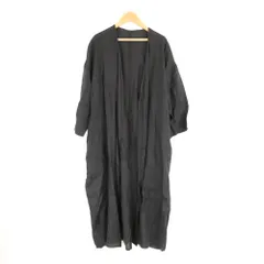 美品 nagonstans ナゴンスタンス 470DS130-7600 カーディガン 38 麻100% 半袖 ロング フレンチリネンガウン 薄手 レディース AU3516A63 美品 nagonstans ナゴンスタンス 470DS130-7600 カーディガン 38 麻100