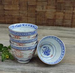 景徳鎮製　中国茶器　蛍焼き　2個セット