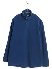 【お得なクーポン配布中!】 90s 00s USA製 パタゴニア キャプリーン ハーフジップ フリース Tシャツ メンズ M オールド アウトドア ロンT プルオーバー ハイネック 青