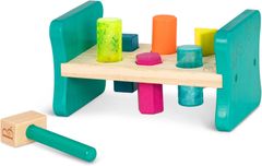 B. toys 木製ハンマートイ とんとんハンマー ブロック6個セット 木のおもちゃ 2歳~ 正規品