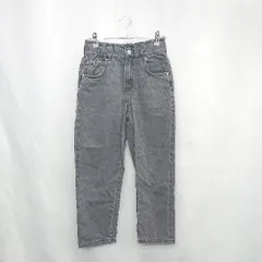 古着　ZARA ブラックデニム　グランジ　ペイントデニム　ワイドデニム　ブリーチ ワイドレッグデニムパンツ - ブラック | ZARA Japan / 日本