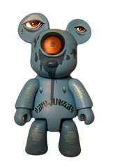 Toy2R  JEFF SOTO OX-OP QEE 2.5INCH BEAR "Blue Crier"