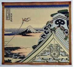ジャガード織マット　No.2　浅草・本願寺 ３０ｃｍｘ２７ｃｍ　（東京都・浅草）