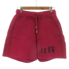 ディースクエアード DSQUARED2 タグ付き Icon Spray Sw Shorts ショートパンツ ハーフパンツ ロゴ 裏起毛 S80MU0016 /AN26 ピンク XS ■GY29のサムネイル