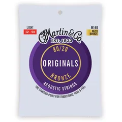 Martin M140 Light 80/20 Bronze アコースティックギター弦〈マーティン〉のサムネイル