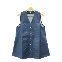 【美品】  BLAMINK / ブラミンク | 2024SS | オーバーシルエット デニム ボタン ベスト | 38 | インディゴ | レディース