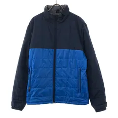 アディダス 中綿ジャケット L ブルー×ネイビー adidas メンズ
