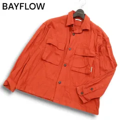 BAYFLOW ベイフロー 秋冬★ 長袖 オーバーサイズ ワーク ネル シャツ ジャケット Sz.3 メンズ