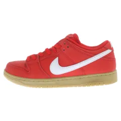 NIKE SB (ナイキエスビー) DUNK LOW PRO ISO ORANGE LABEL UNIVERSITY RED GUM ダンク プロ ISO オレンジレーベル ローカットスニーカー レッド US8.5/26.5cm FJ1674-600