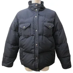 ラルフローレン RALPH LAUREN ダウン ジャケット スタンドカラー ショート丈 国内正規 濃紺 ネイビー系 5f 約M 0110のサムネイル