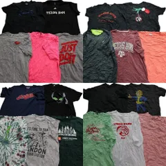 古着卸 まとめ売り カラーmix プリント 半袖Tシャツ 20枚セット (メンズ 2XL ) ナイキ アディダス アンダーアーマー  中古 古着 MZ2016