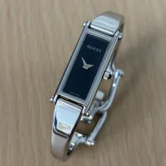 ▪️GUCCI  グッチ バングルウォッチ 腕時計  レディース スイス製 ステンレス ブラック