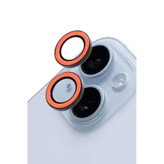 iFace Neo iPhone 15 /15Plus 専用 カメラレンズ カバー 強化ガラス (ネオオレンジ)【 iPhone15 iPhone15plus カメラレンズプロテクター カメラフィルム 保護カバー キズ防止 汚れ防止 】