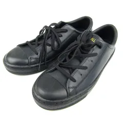コンバース レザースニーカー ローカット オールスター チャックテイラー シューズ靴 黒 レディース 23.5サイズ ブラック CONVERSE 【中古】