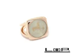 【未使用】HERMES エルメス セリエ コロゾ リング ♯51【A60643】のサムネイル
