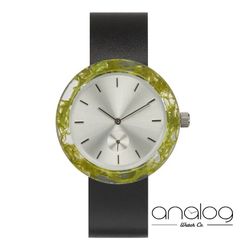 【アナログウォッチコー】腕時計 ボタニストコレクション モス（緑色）銀色文字盤