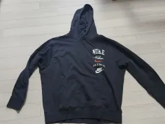 Nike(ナイキ） クラブ フリース フード付きTシャツ 黒