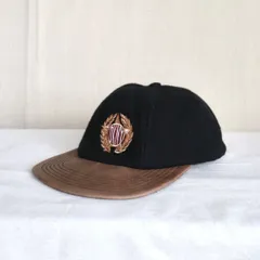 90s usa製 DKNY ベロア ダークブラウン ベースボールキャップ