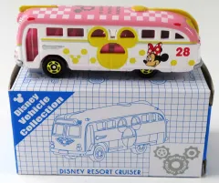 【中古】トミカ ディズニーリゾートクルーザー(ホワイト×ピンク×イエロー/ピンク) 「トミカ ディズニービークルコレクション ディズニービークルファクトリー」