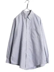 【お得なクーポン配布中!】 USA製 ブルックスブラザーズ メーカーズ オックスフォード 長袖 ボタンダウン シャツ メンズ L / 古着 ストライプ ワイシャツ ポケット付き