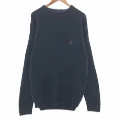 古着 90年代 ラルフローレン Ralph Lauren CHAPS チャップス ヘリンボーン コットンニットセーター メンズXL相当 ヴィンテージ/taa003398