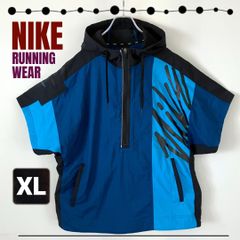 NIKE ナイキ★ランニングウェア/トレーニング★軽量ウーブンナイロン★1/2ジップ★ショートスリーブ/トレーニングフーディ★メンズXL  #2504A083