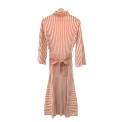 AMERI VINTAGE アメリヴィンテージ ロング ストライプ柄 ボトルネックニット ワンピース   ピンク  レディース 　240001138188