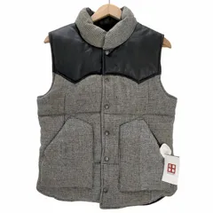 ハリスツイード Harris Tweed ダウンベスト レザーヨーク メンズ 表記無 のサムネイル