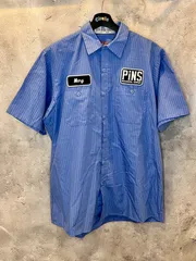 RED KAP PINS MECHANICAL COMPANY ブルーストライプワークシャツ SM080