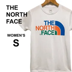 THE NORTH FACE カラフルロゴTシャツ NTW31931 ホワイト レディースS 吸汗速乾 UVカット 半袖 アウトドア スポーツウェア​