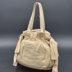 18 PRADA プラダ レザー リボンバッグ ハンドバッグ