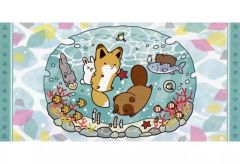 [중고] 수건·수건 (캐릭터) 너구리 & 여우 목욕 타올 [이치 반 쿠지 너구리와 여우 ~ 즐거운 여름 휴가 ~] 마지막 원상