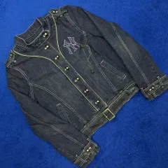 MLB ニューヨーク ヤンキース ベルト ポイント デニムジャケット