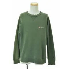 【CHAMPION】USA製 青タグ 前V ロゴ刺繍長袖スウェット