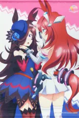 【中古】タペストリー ライスシャワー＆ミホノブルボン 描き下ろしB2タペストリー 「Blu-ray ウマ娘 プリティーダービー Season2」 アニメイト全巻購入特典