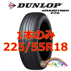 DUNLOP 225/60R18 GRANDTREK DUNLOP ダンロップ バリ山 イボ付き タイヤのみ 18年製