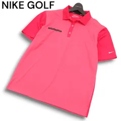 NIKE GOLF ナイキ ゴルフ 春夏 ロゴ★ DRI-FIT 吸汗速乾 切替 半袖 ポロシャツ Sz.XL　メンズ 大きいサイズ