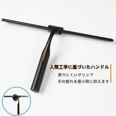 【公式】Quntis スクイジー お風呂 25cm 水切りワイパー 水切り ハンドワイパー ガラス スクイジー フック& 交換用のゴムパーツ 軽量 ステンレス製 お風呂/ガラス/タオル/車用 T字型