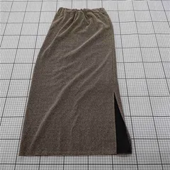 ◇ Θ COLLAGE GALLARDAGALANTE ラメ ロング丈 タイト スカート サイズF ゴールド系 レディース E  【1509180011275】