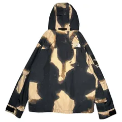 SUPREME(シュプリーム) 21AW×THE NORTH FACE Bleached Denim Print Mountain Jacket ノースフェイス ブリーチデニム マウンテンジャケット パーカー ベージュ NP52100I M ベージュ×ブラック