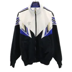 アディダス 80s デサント製 ヴィンテージ トレフォイルロゴ トラックジャケット X0 ブラック adidas メンズ