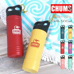 チャムス Chums キャンパーウェーブボトル 水筒 500ml ステンレスボトル アウトドアロープ付き キッチン用品 タンブラー 食器 コップ フェス キャンプ ブービーバードのサムネイル