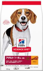 ヒルズ サイエンスダイエット ドッグフード アダルト 1~6歳 小粒 チキン 12kg 成犬用 ドライ　配送種別：標準　配送可能エリア『関東・東海・信越』指定商品